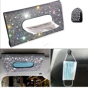 Car Visor Bling Tissue/Mask Holder NWT
